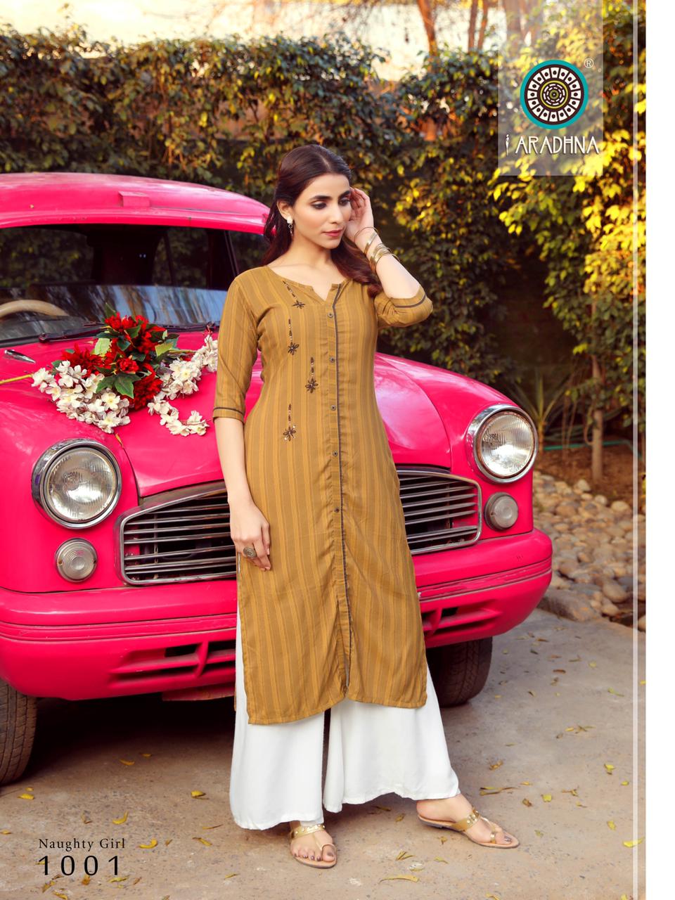 Aradhana  Naughty Girl  Vol 1  Designer  Kurti Catalog