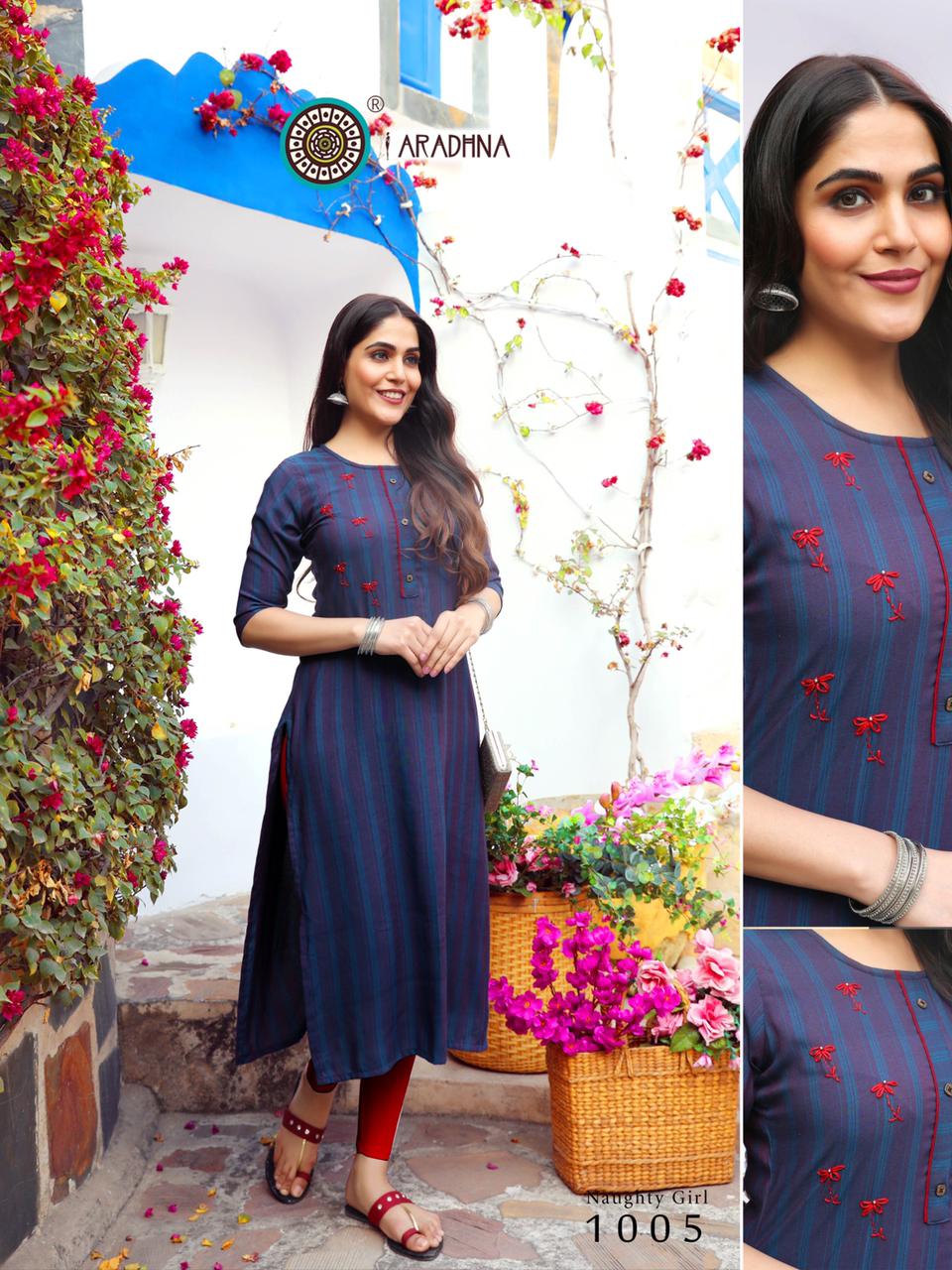 Aradhana  Naughty Girl  Vol 1  Designer  Kurti Catalog