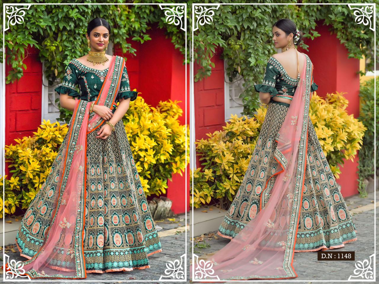 Arpi Peafowl Vol 77 Adda Silk Women Wear Bridal Lehangas Collection