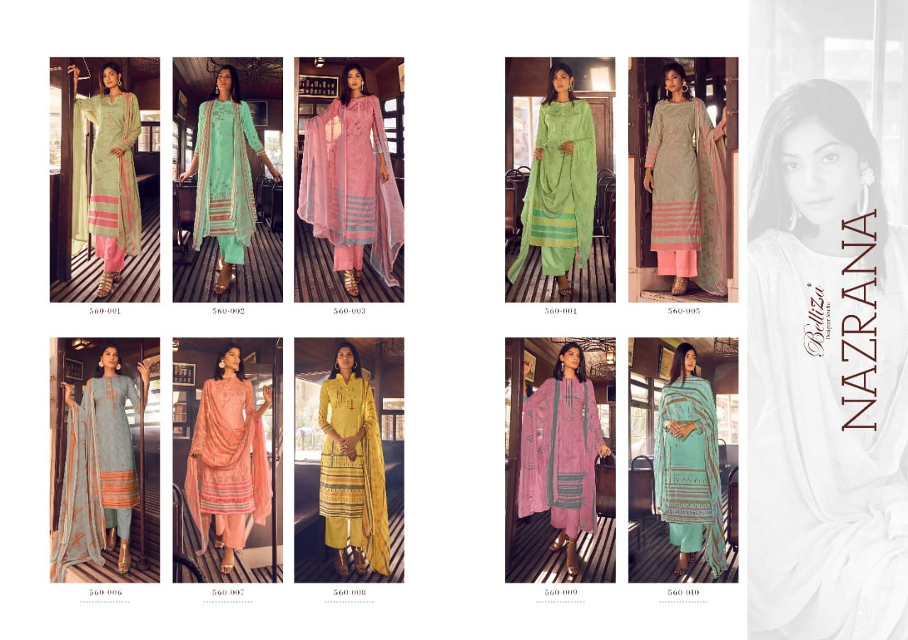 Belliza Nazrana 2 Designer Cotton Digital Printed Salwar Catalog