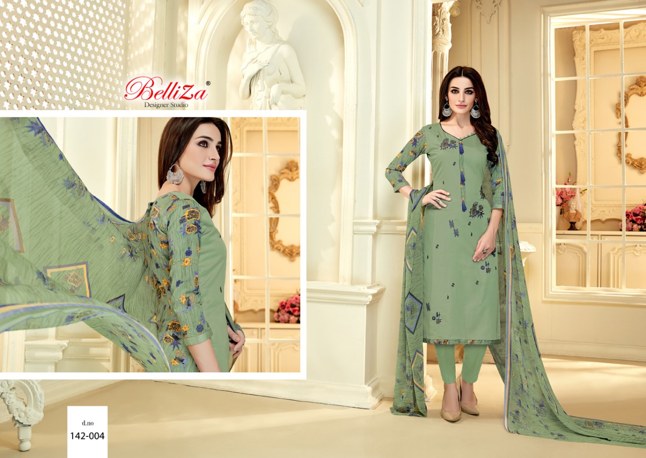 Belliza Shabana Dress Materials Wholesale Catalog