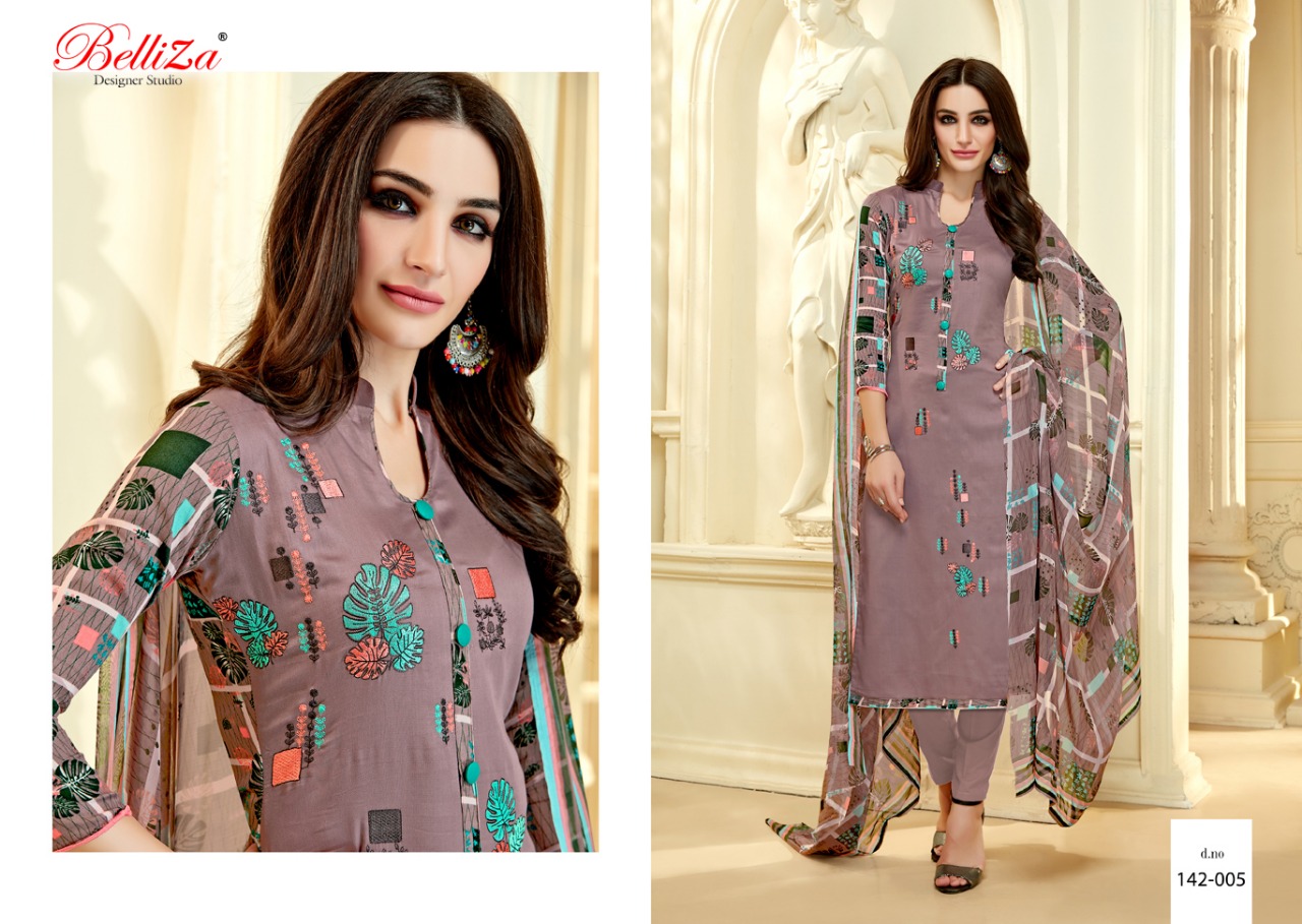 Belliza Shabana Dress Materials Wholesale Catalog