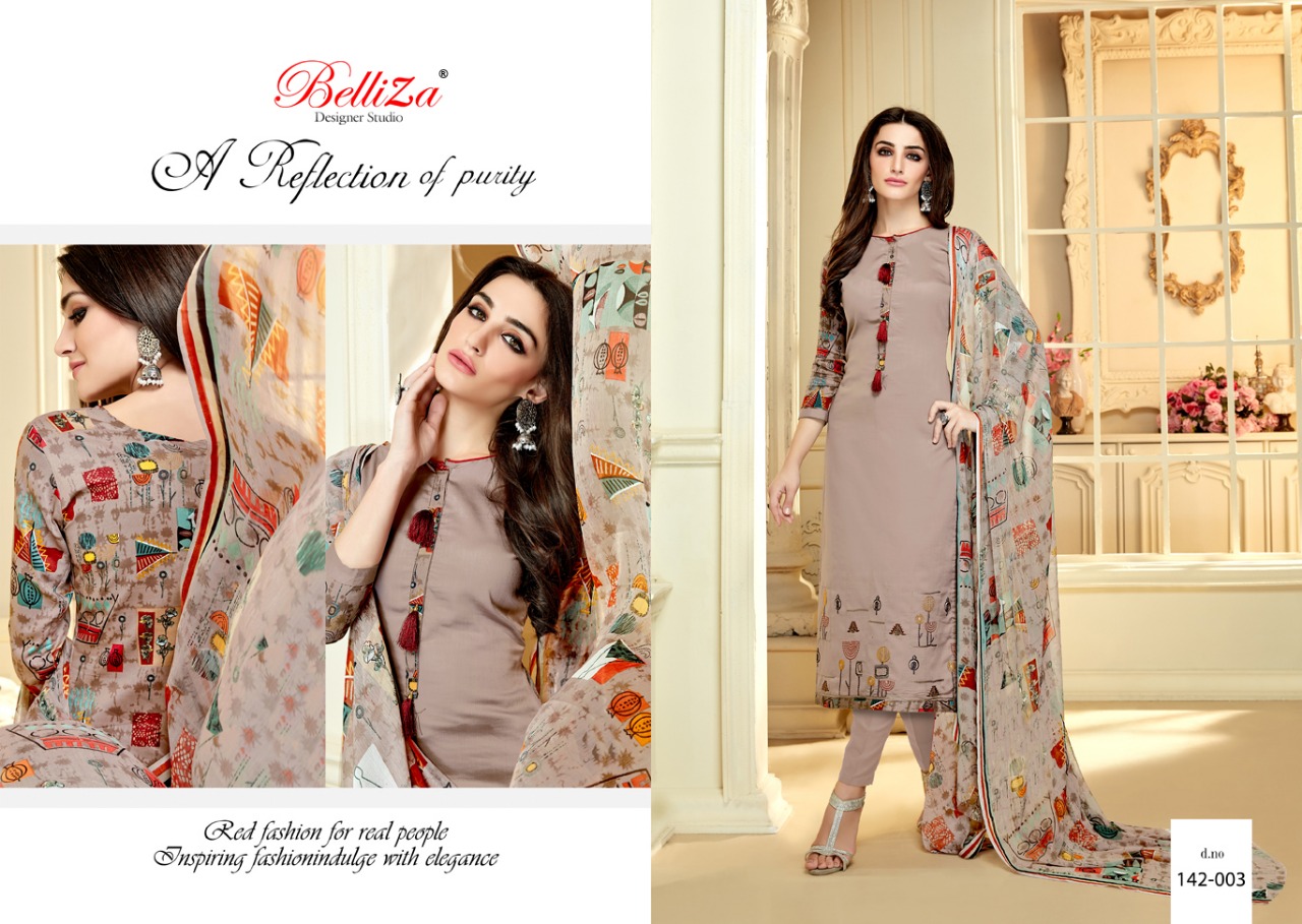 Belliza Shabana Dress Materials Wholesale Catalog