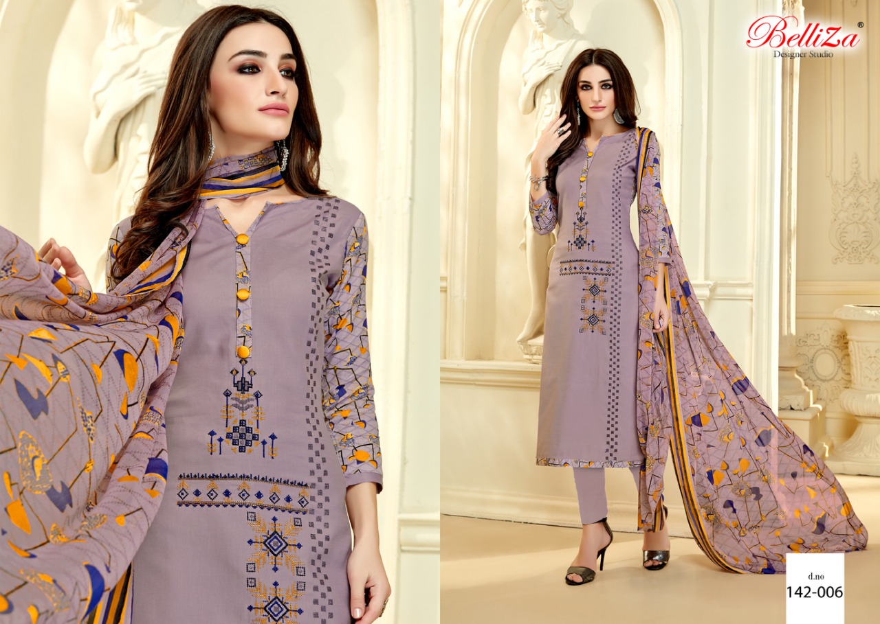 Belliza Shabana Dress Materials Wholesale Catalog