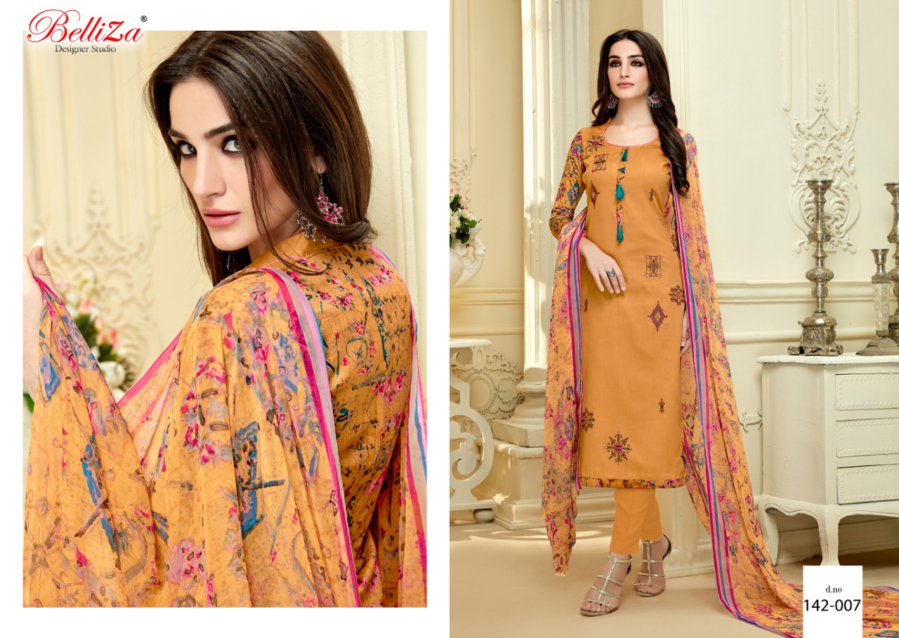 Belliza Shabana Dress Materials Wholesale Catalog