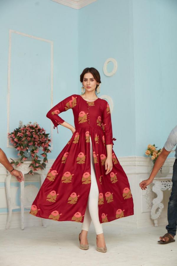 Blue Hills Calendar Vol 3 Rayon Designer Center Cut  Buy Kurti Designs Online