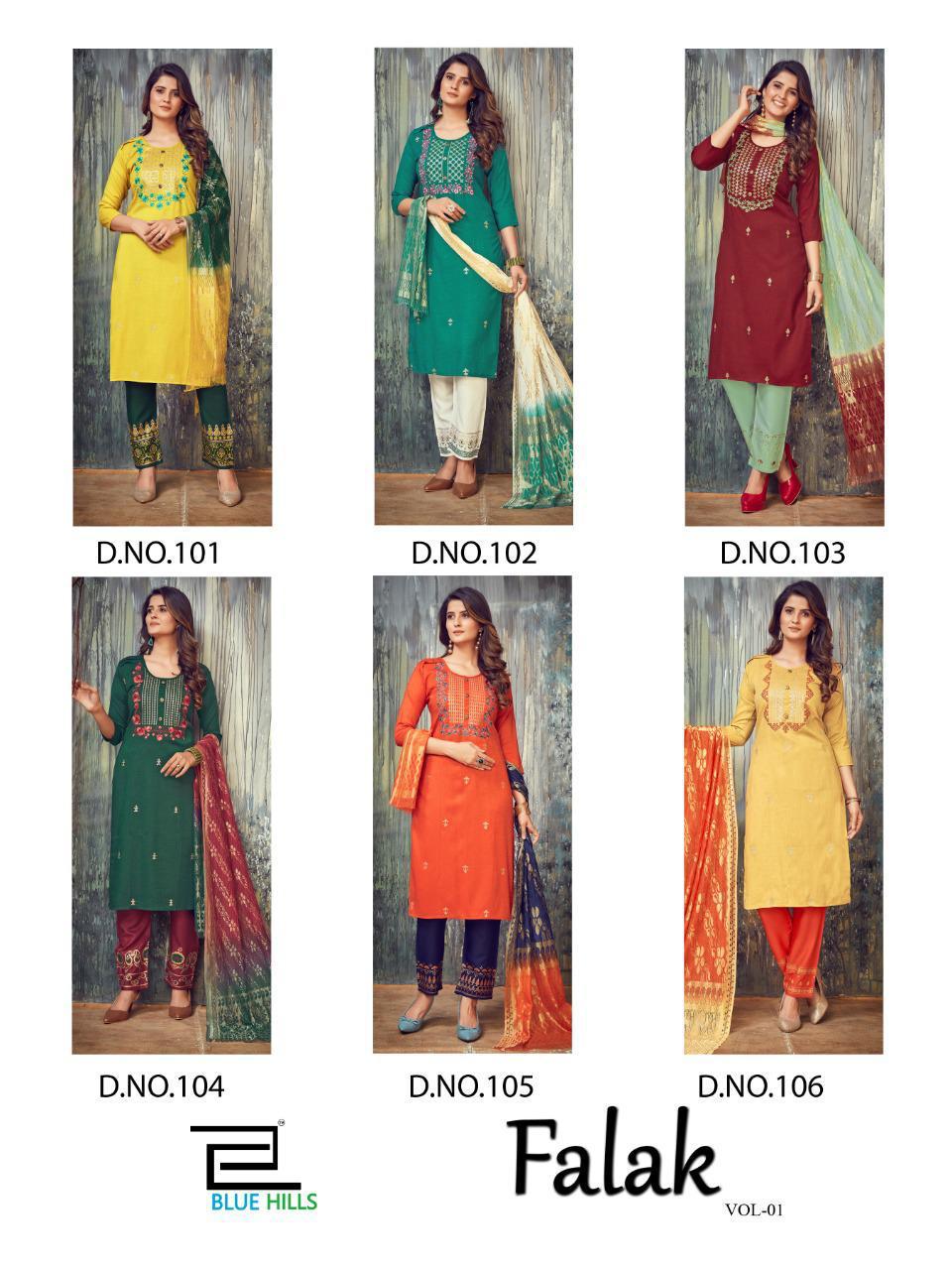 Blue Hills Falak Vol 1 Designer Ready Made Catalog