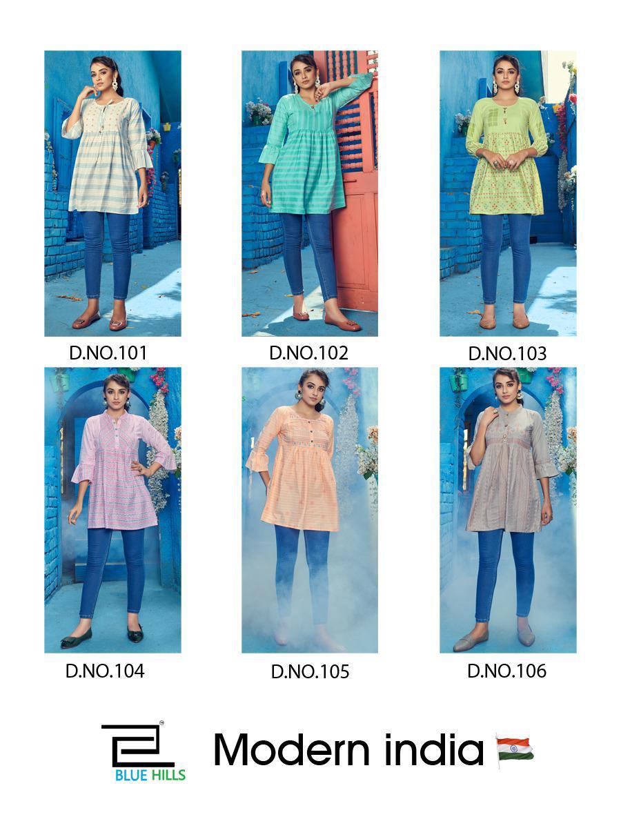 Blue Hills Modern India Vol  1 Western Top Catalog