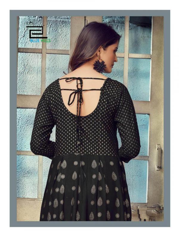 Blue Hills Show Off Rayon Fancy Gold Print Kurti  Catalog
