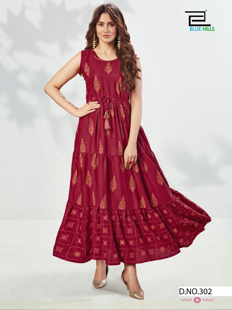 Blue Hills Sun Shine Vol 3 Designer Long Printed Kurti  Catalog