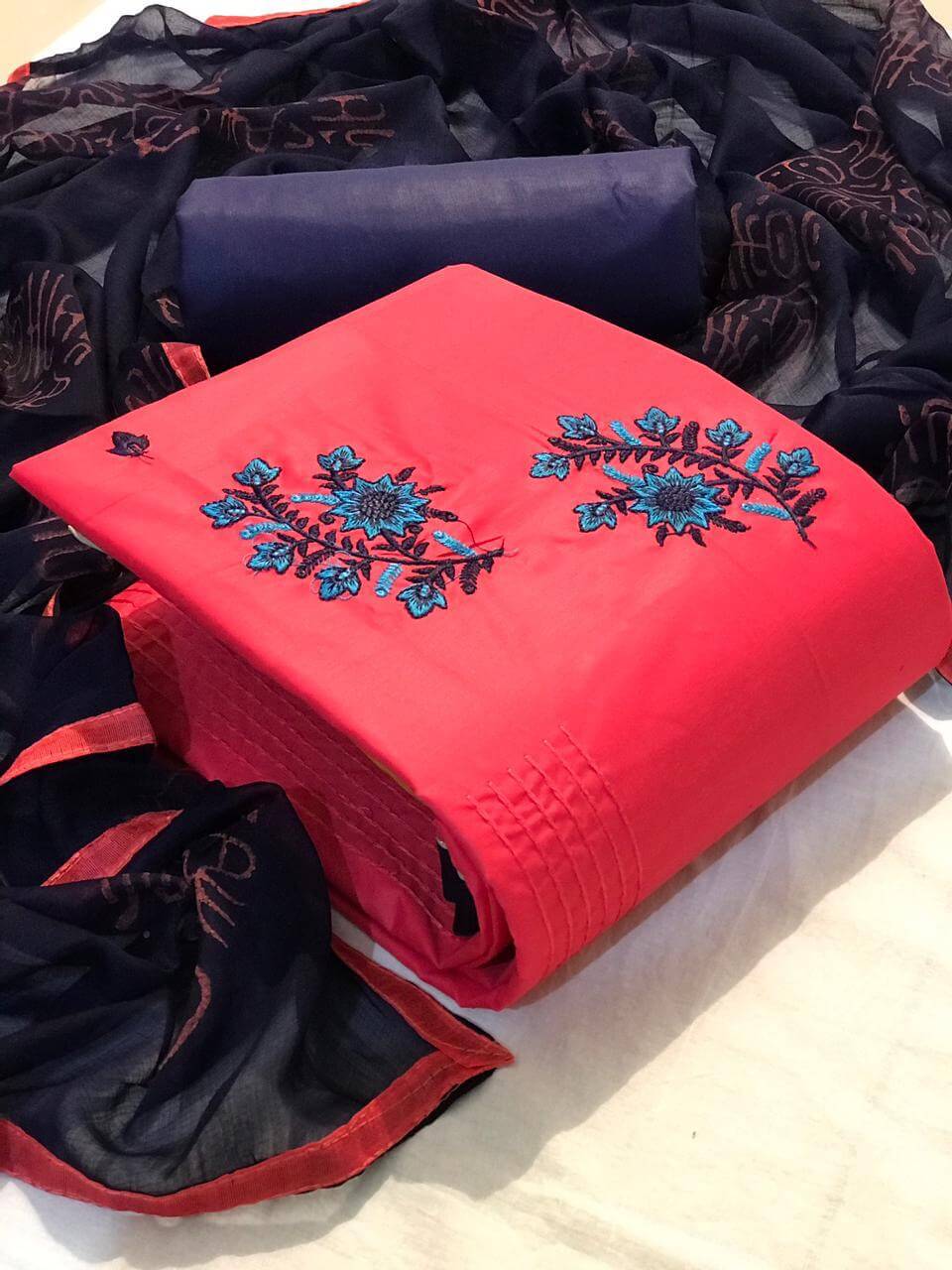Fc  Mahbooba Vol  2 Cotton Fancy Embroidery Dress Materials Catalog