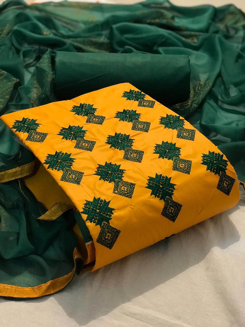 Fc  Mahbooba Vol  2 Cotton Fancy Embroidery Dress Materials Catalog