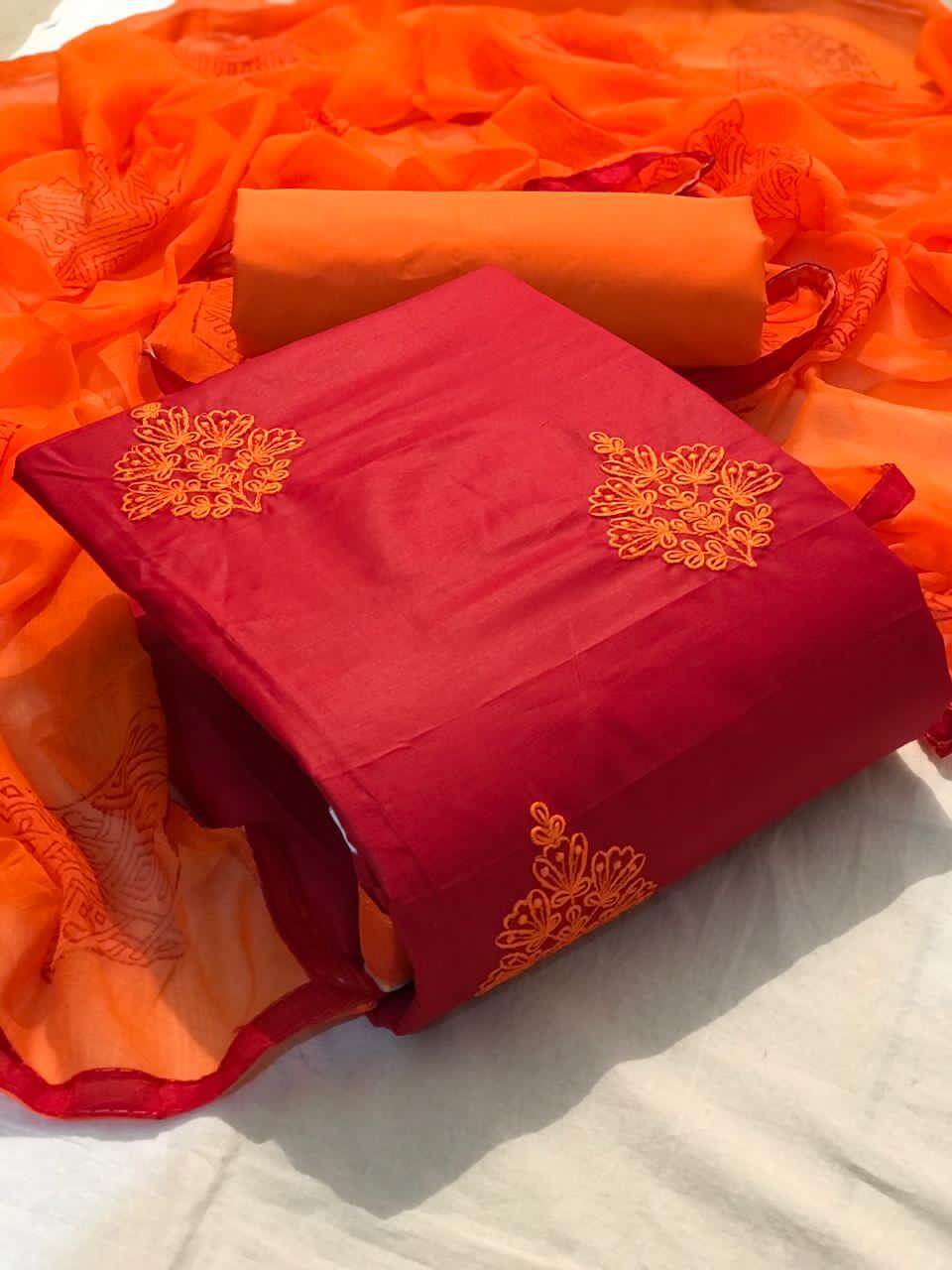 Fc  Mahbooba Vol  2 Cotton Fancy Embroidery Dress Materials Catalog