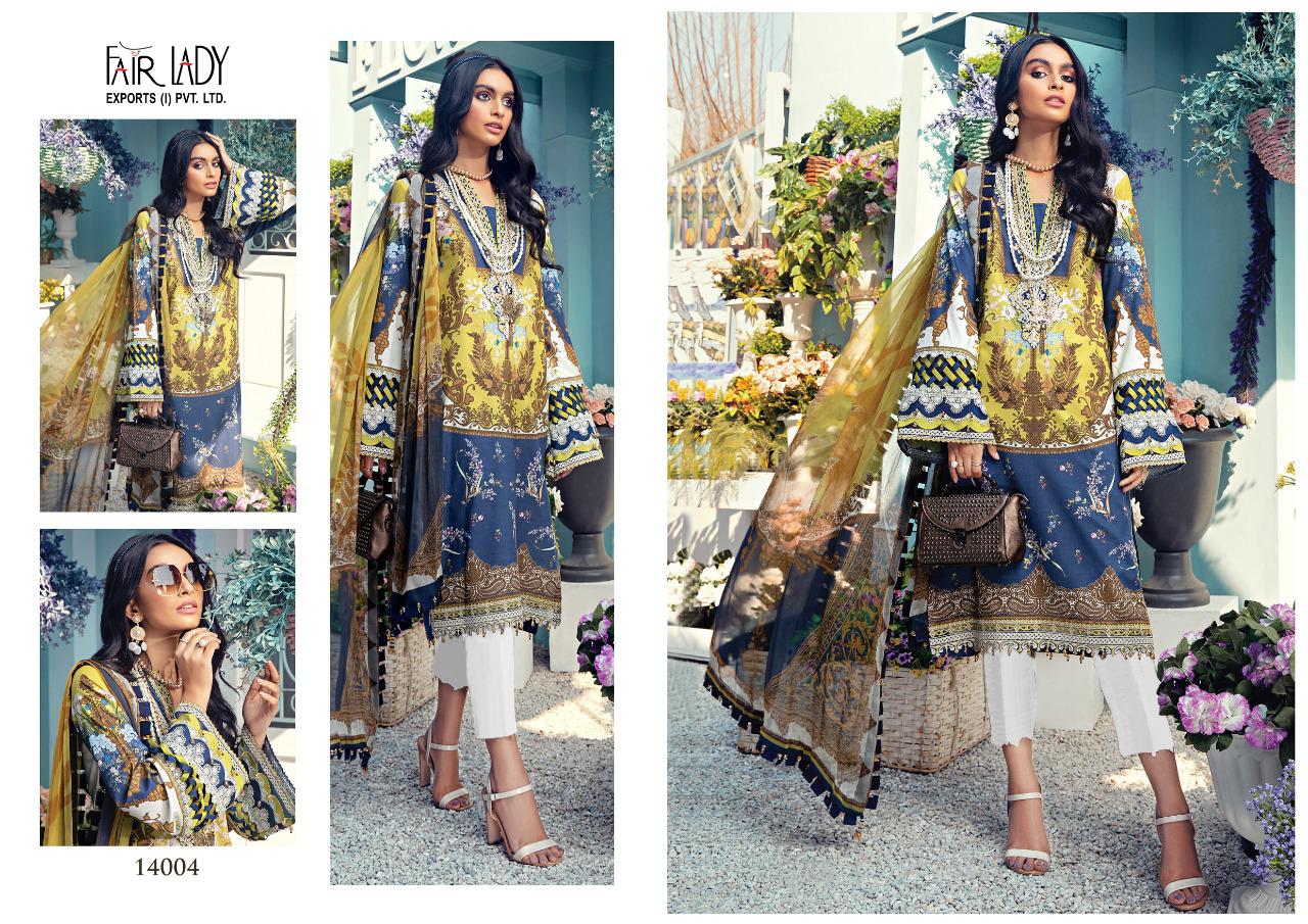 Fair Lady Anaya Digital Printed Pure Lawn Pakistani Embroidered Salwar Suits Catalog