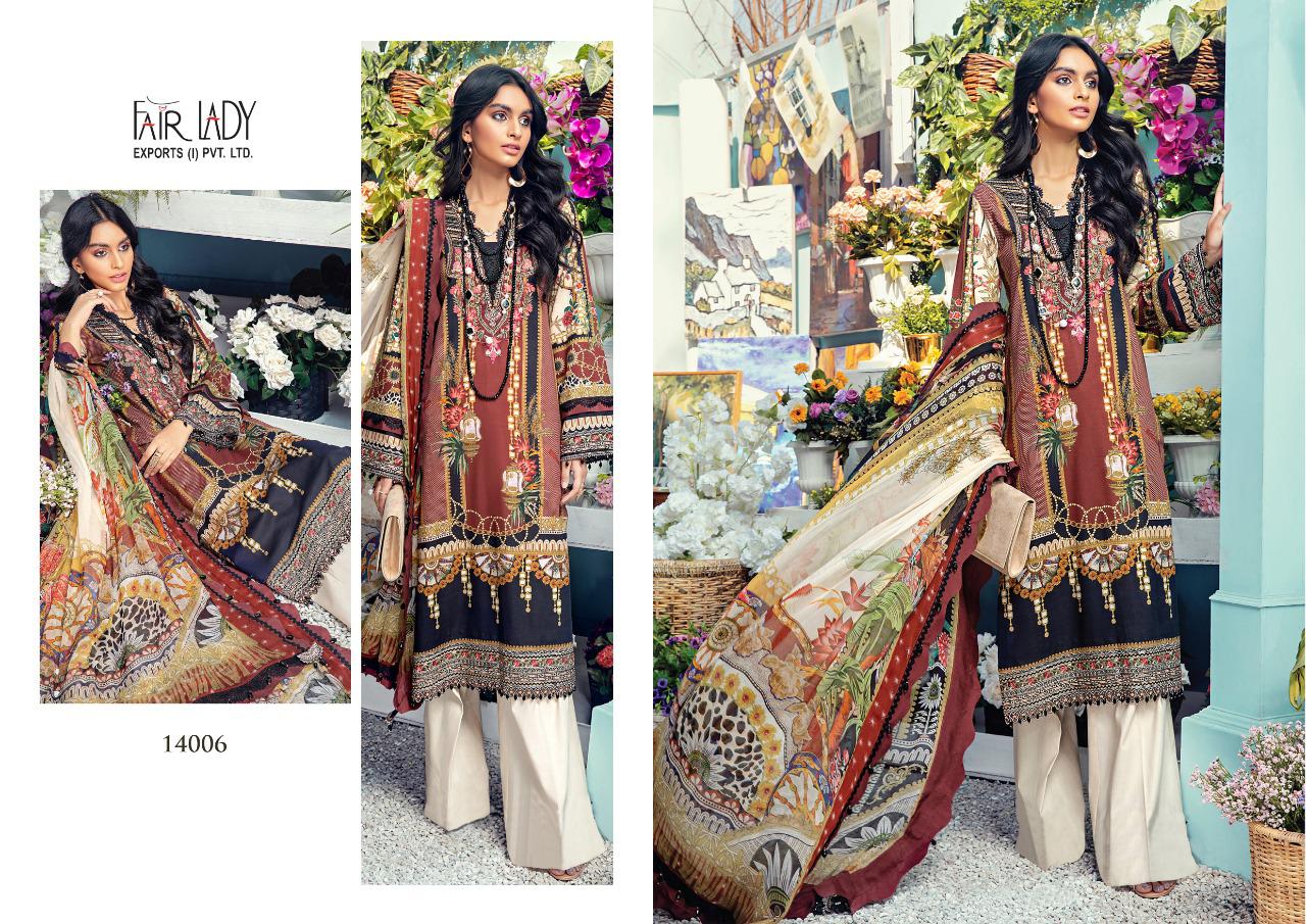 Fair Lady Anaya Digital Printed Pure Lawn Pakistani Embroidered Salwar Suits Catalog