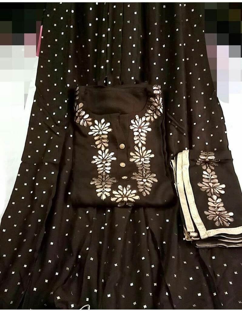 Fc Gota Work Vol 1 Rayon Fancy Gota Readymade Kurti Catalog