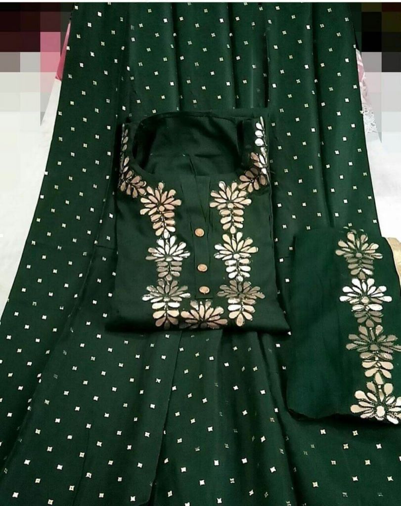 Fc Gota Work Vol 1 Rayon Fancy Gota Readymade Kurti Catalog