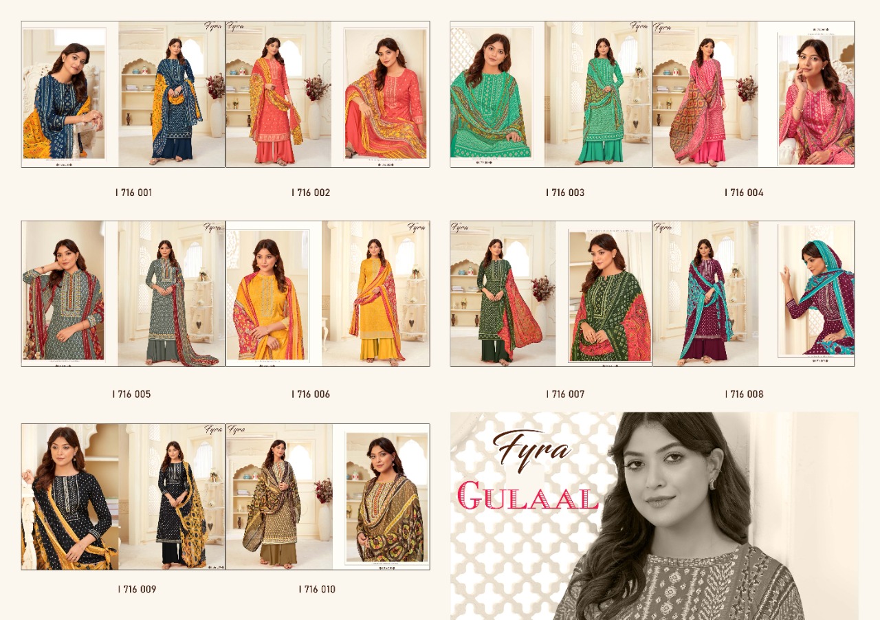 Fyra Gulaal Designing Printed Salwar Kameez  Catalog