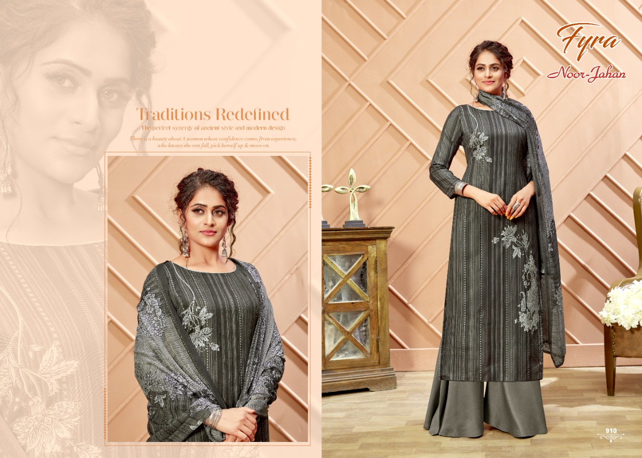 Fyra Noor Jahan Designer Cotton Printed Dress Material