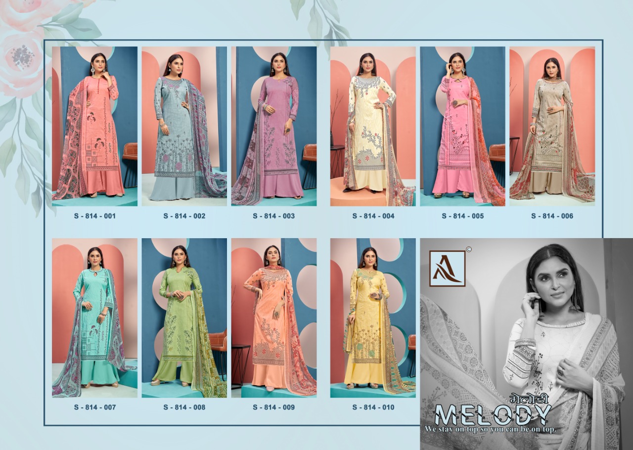 Harshit Melody Designer Cotton Dress Material Catalog