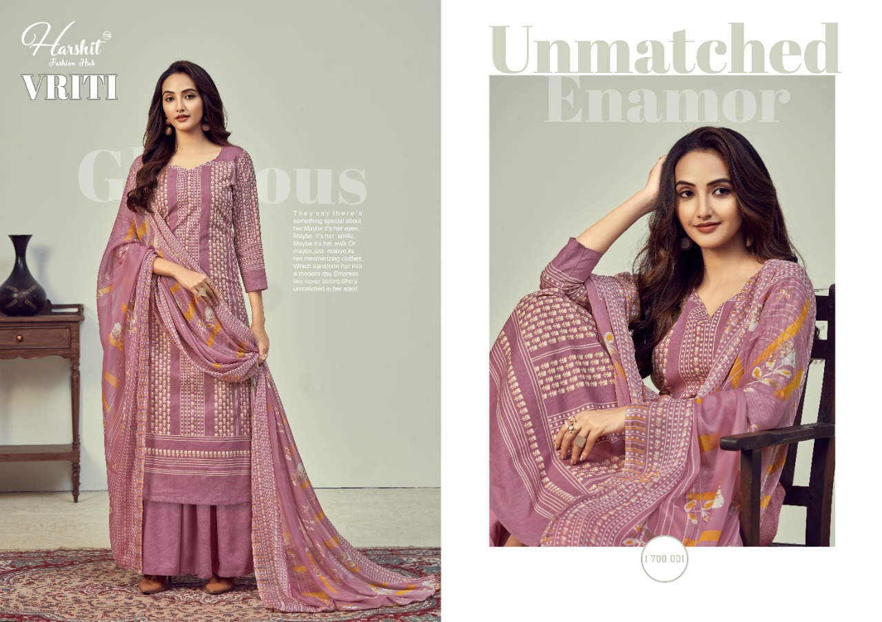 Harshit Vriti Designer Dress Material  Catalog