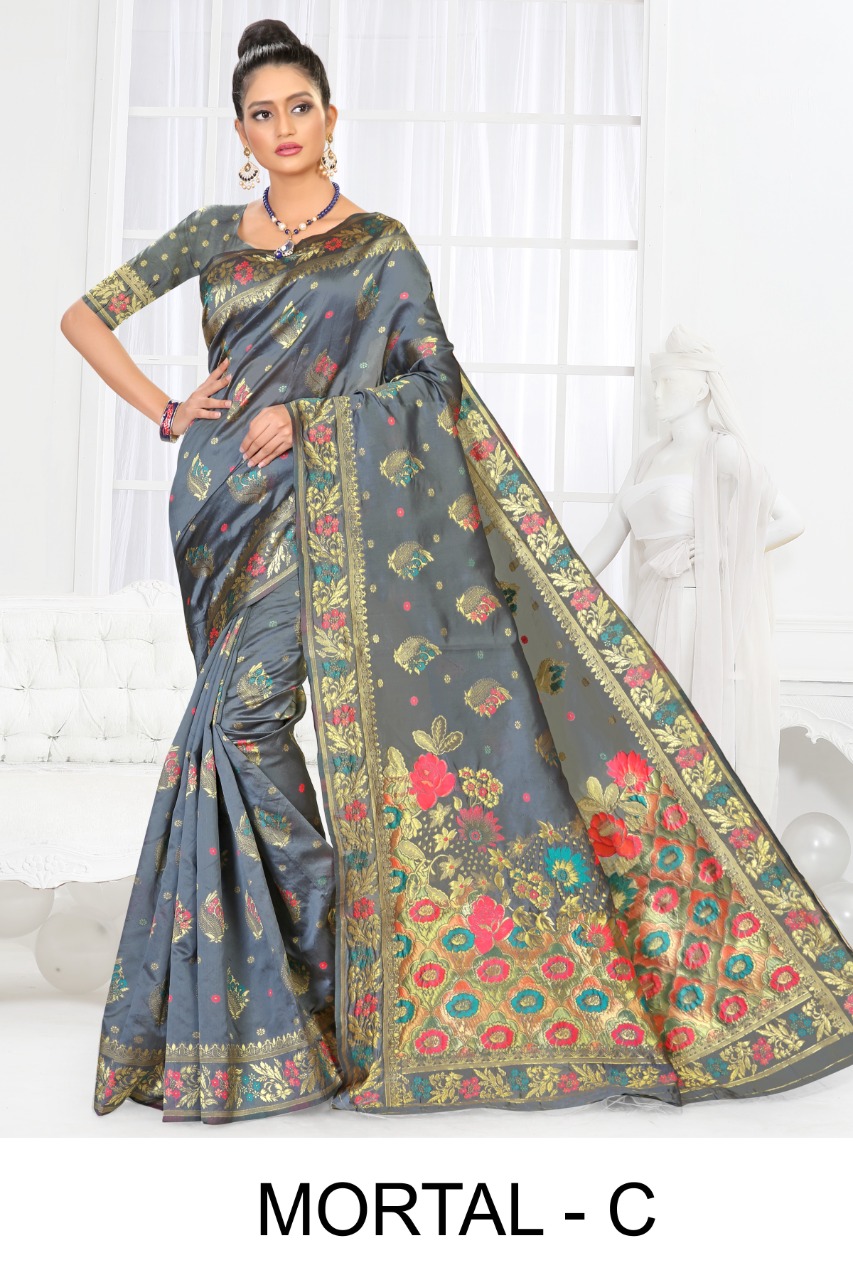 Ranjna Mortal Casual Wear Silk Saree  Amazing Collection