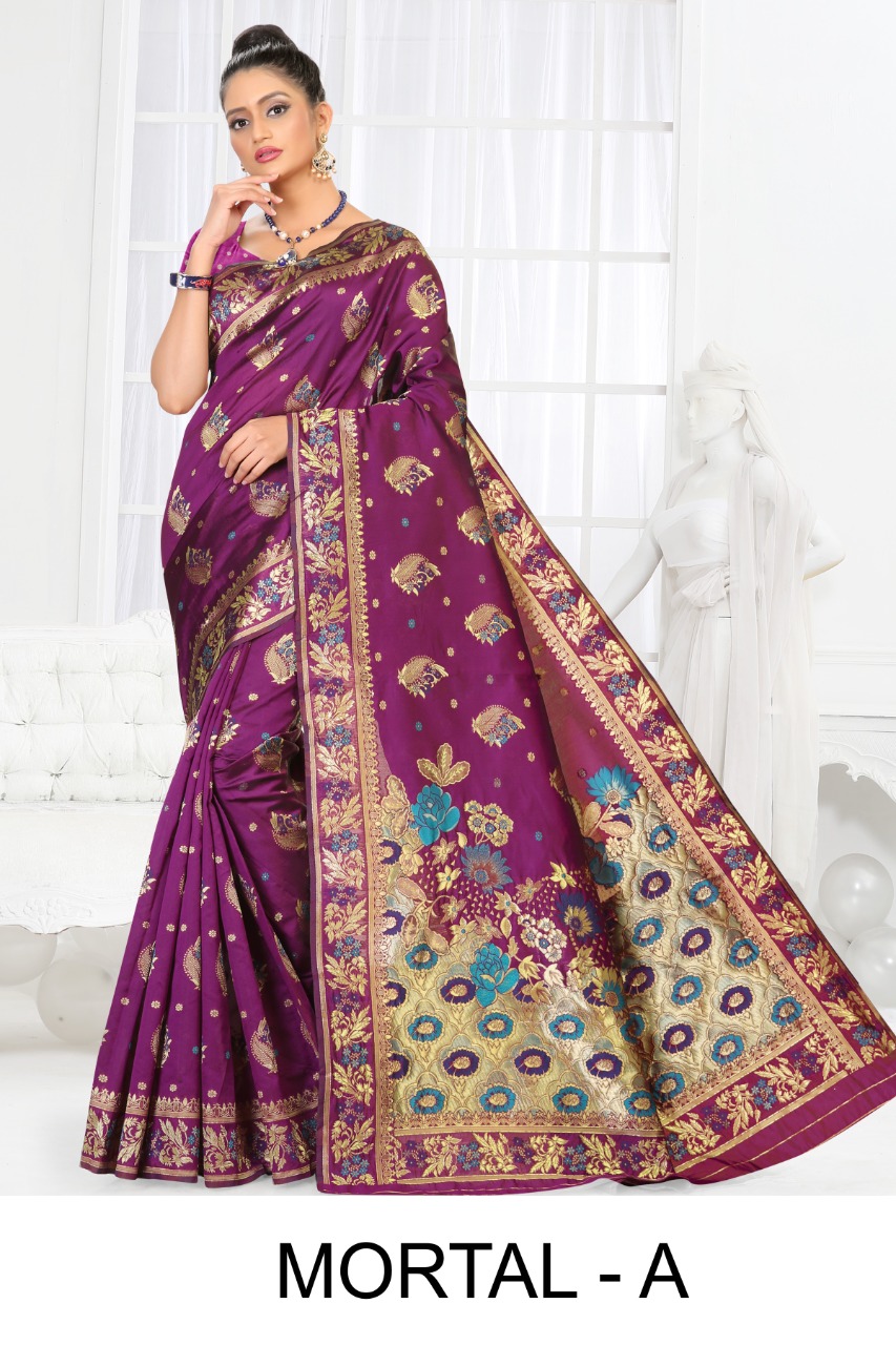 Ranjna Mortal Casual Wear Silk Saree  Amazing Collection