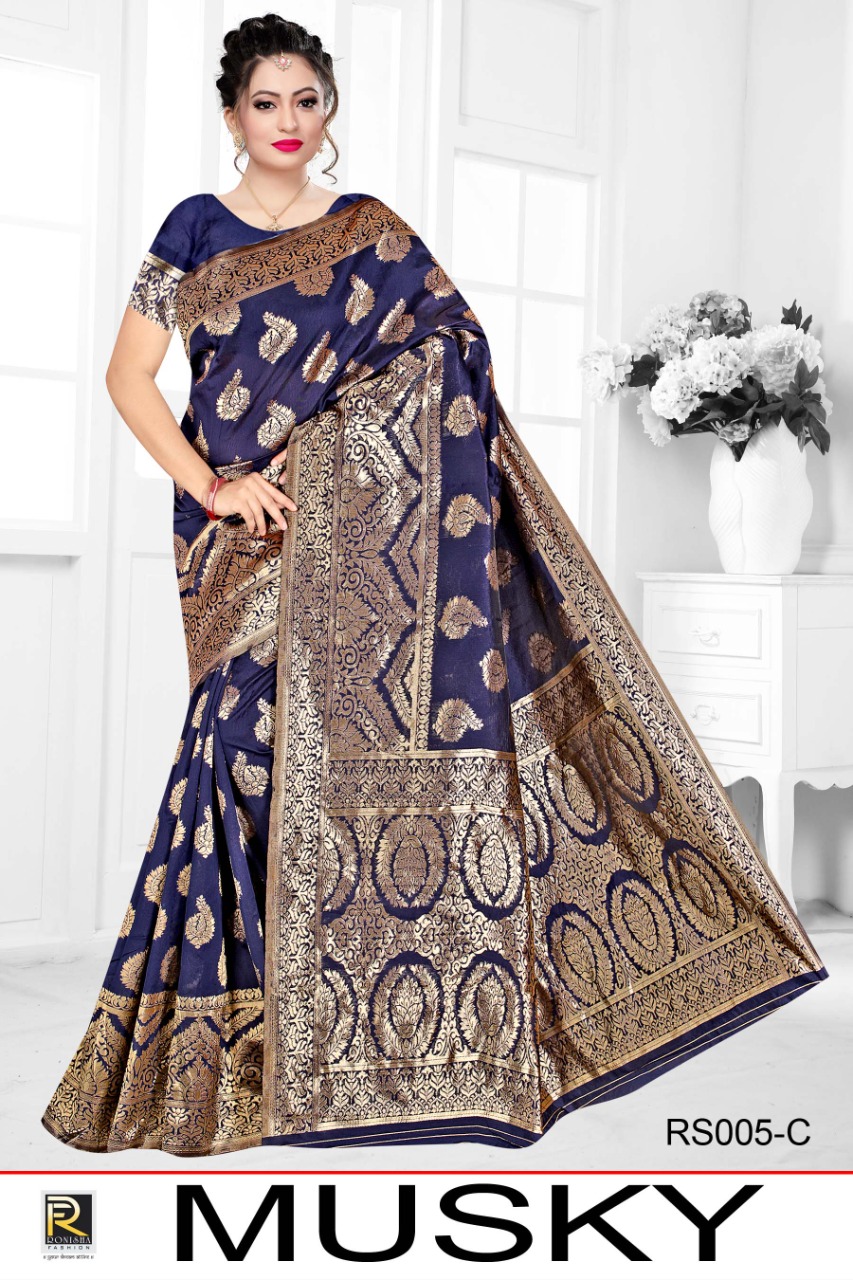 Ranjna Musky Ethnik Wear Silk Saree Collection Online Wholesale
