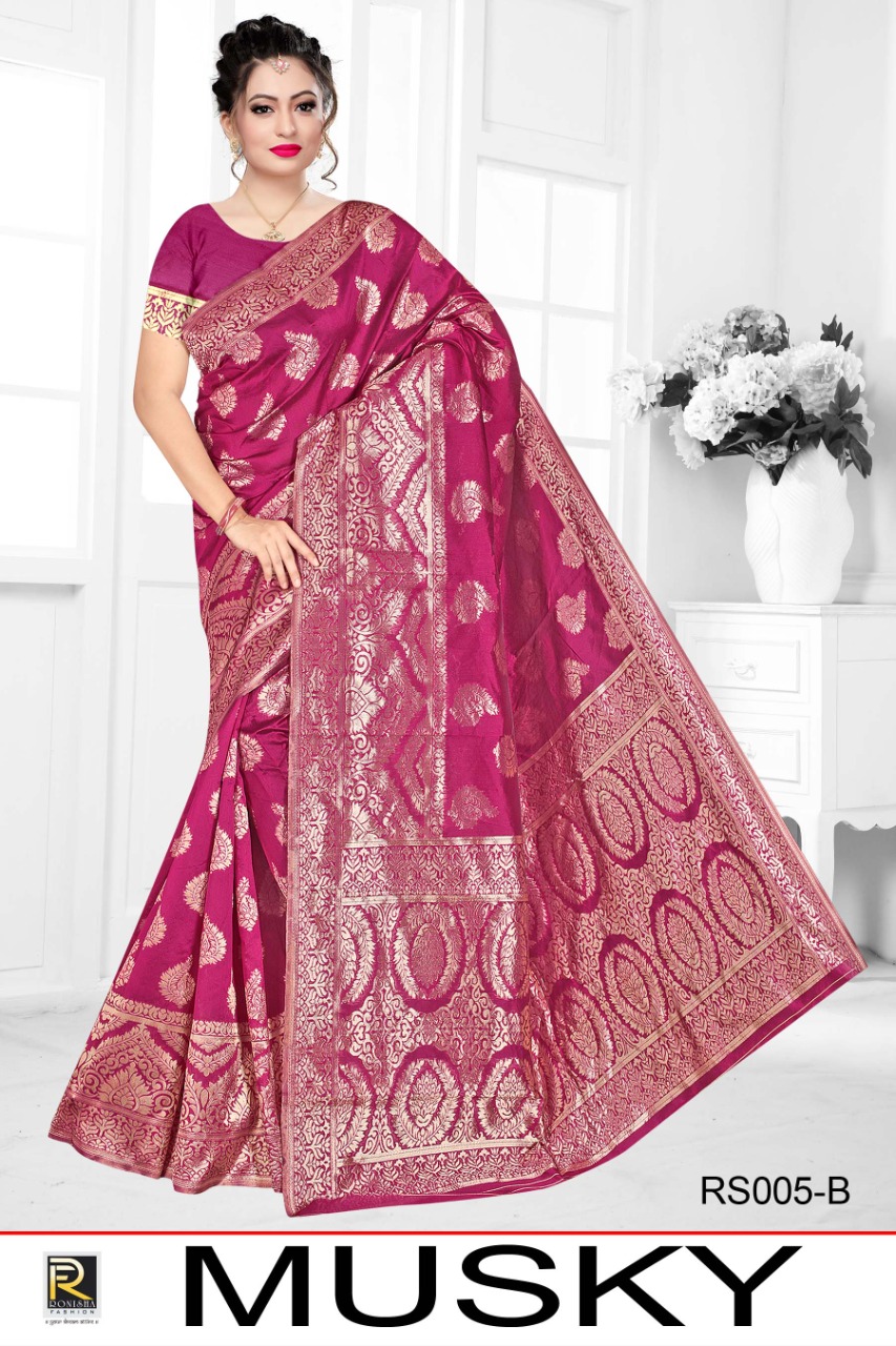 Ranjna Musky Ethnik Wear Silk Saree Collection Online Wholesale
