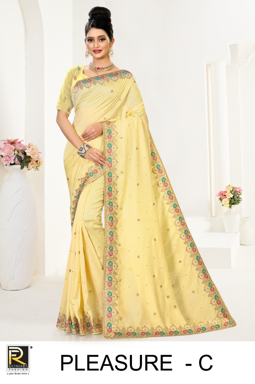 Ranjna Pleasure Fastive Wear Designer Saree Collection