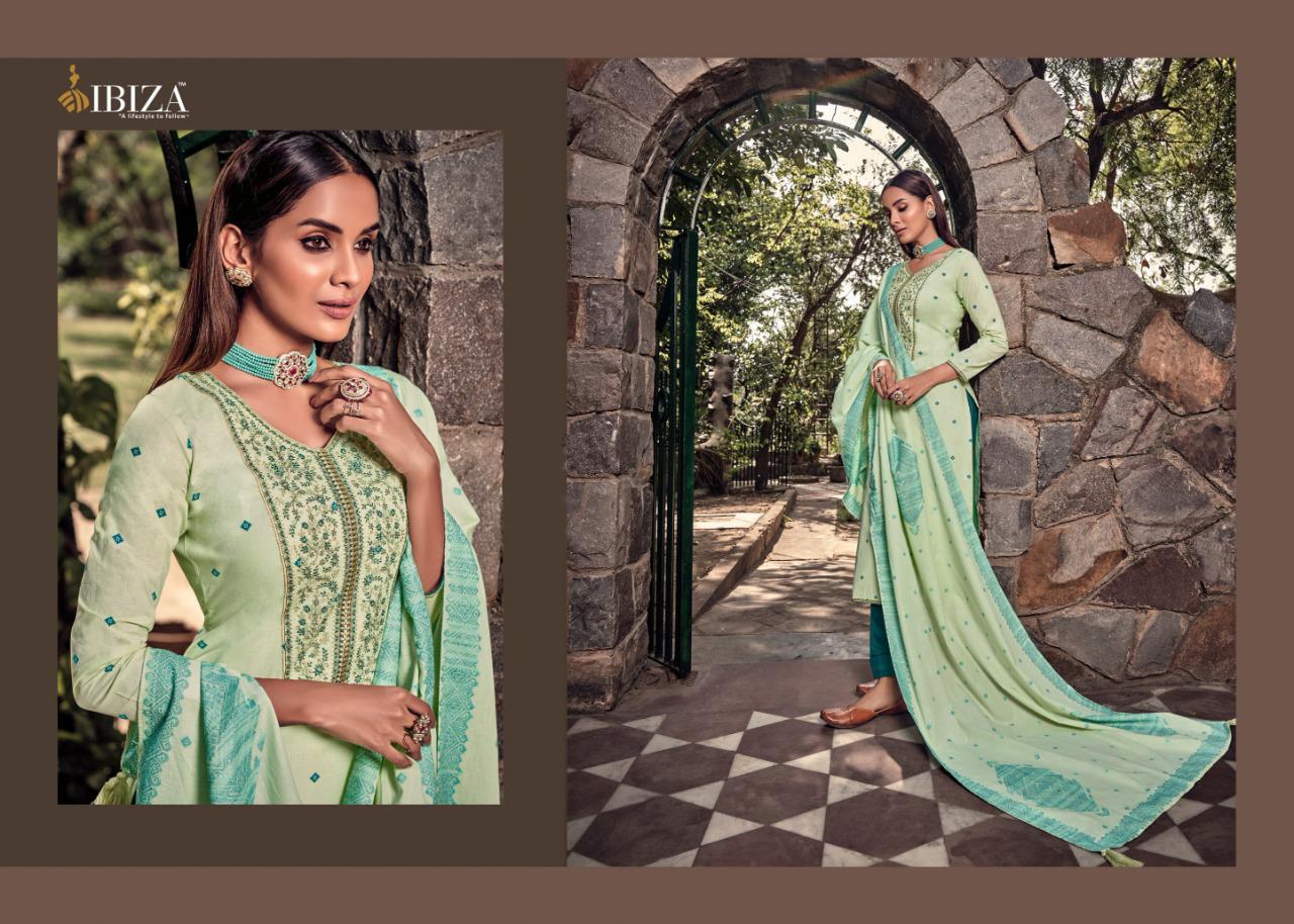 Ibiza Charmer Fancy Wear Lawn Cotton Dress Material Catalog