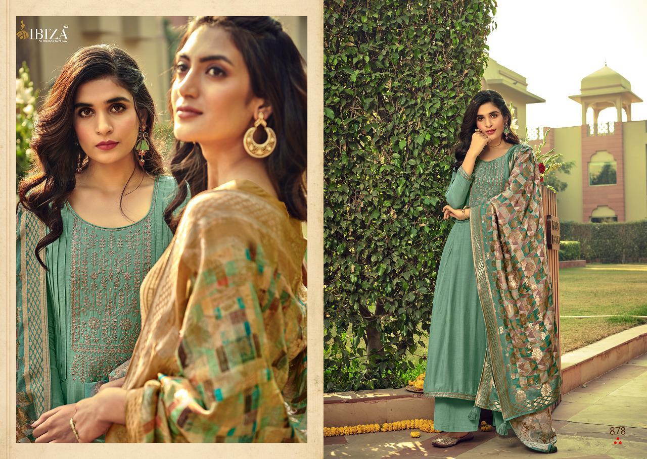Ibiza Palak Muslin Salwar Suit Buy Ladies Suits Manufacturers