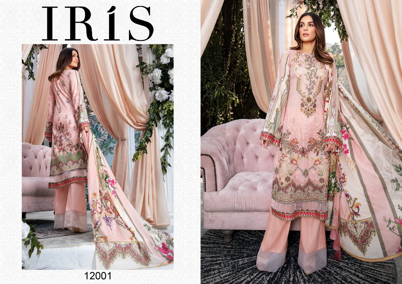Iris Vol  12 Cotton Karachi Dress Materials  Catalog