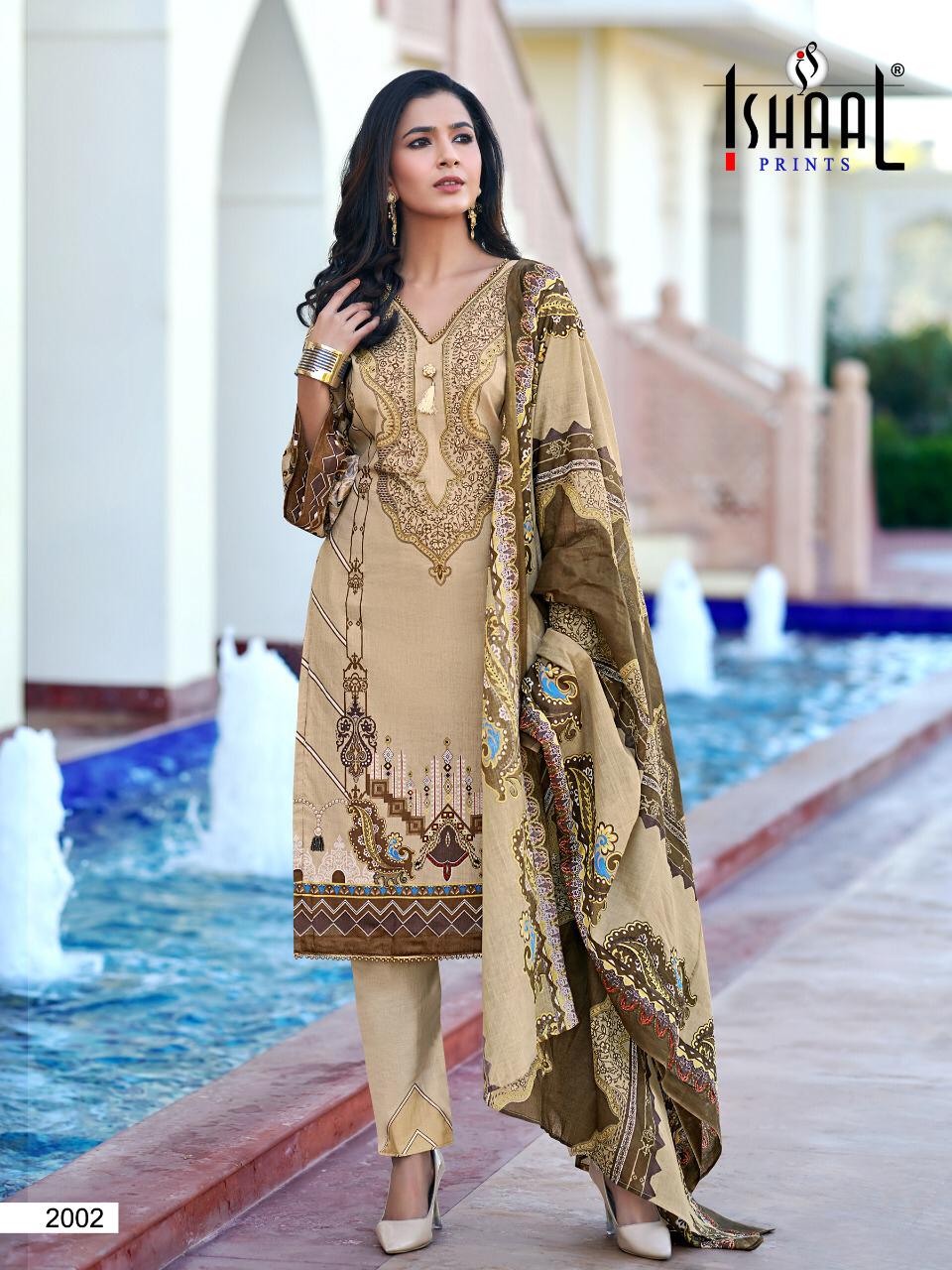 Ishaal Gulmohar Combo Vol  2 Karachi Dress Material Catalog