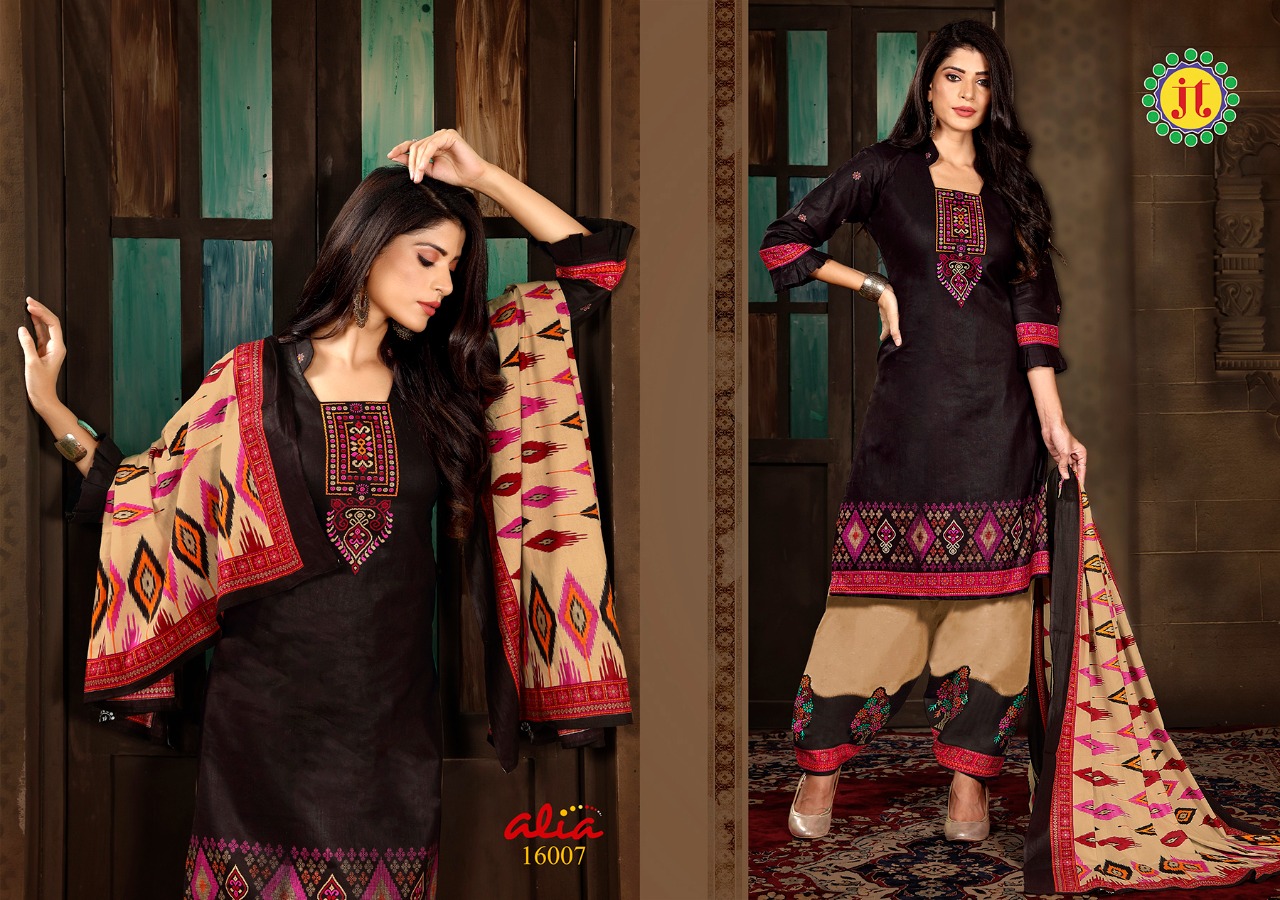 Jt Alia Vol 16 Regular Wear Bandhani Printed Cotton  Catlaog