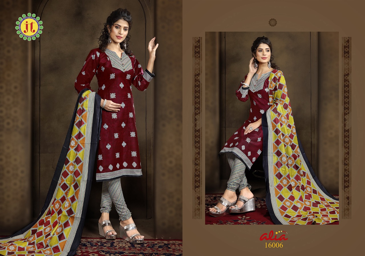 Jt Alia Vol 16 Regular Wear Bandhani Printed Cotton  Catlaog