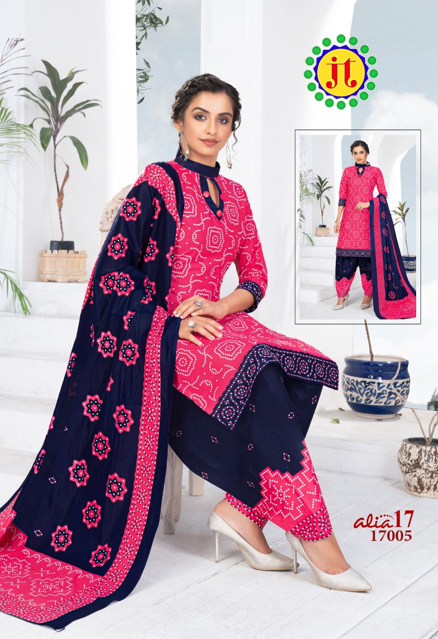 Jt Alia  Vol 17 Regular Wear Bandhani Printed Cotton  Catalog