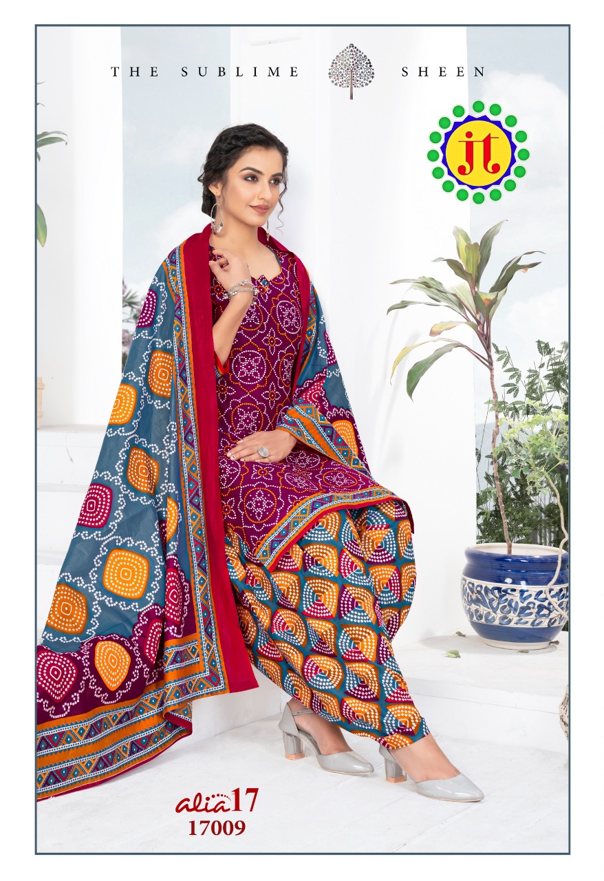 Jt Alia  Vol 17 Regular Wear Bandhani Printed Cotton  Catalog