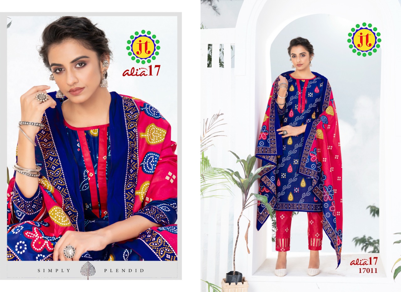 Jt Alia  Vol 17 Regular Wear Bandhani Printed Cotton  Catalog