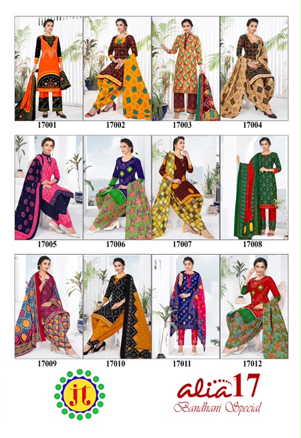 Jt Alia  Vol 17 Regular Wear Bandhani Printed Cotton  Catalog