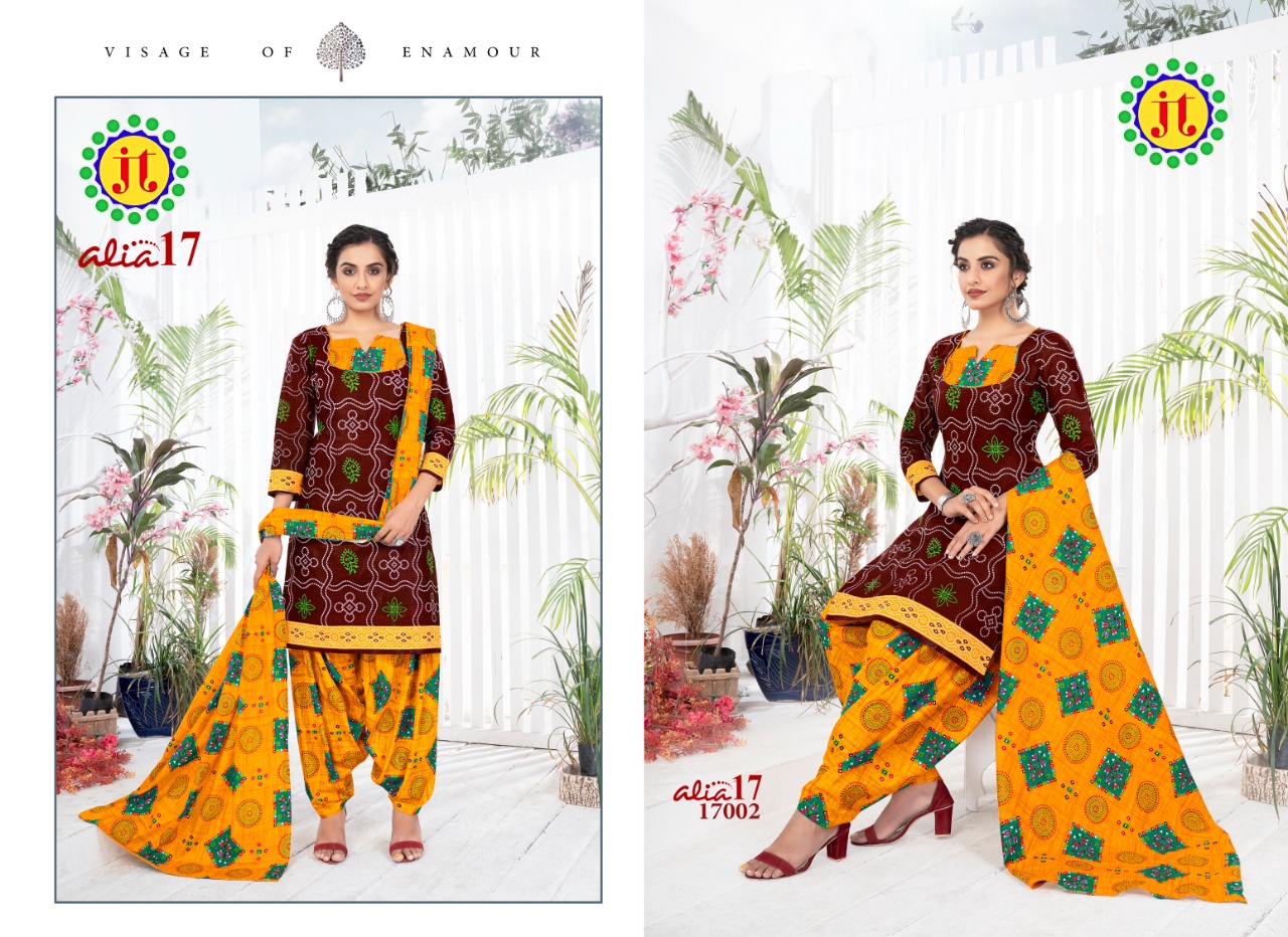 Jt Alia  Vol 17 Regular Wear Bandhani Printed Cotton  Catalog