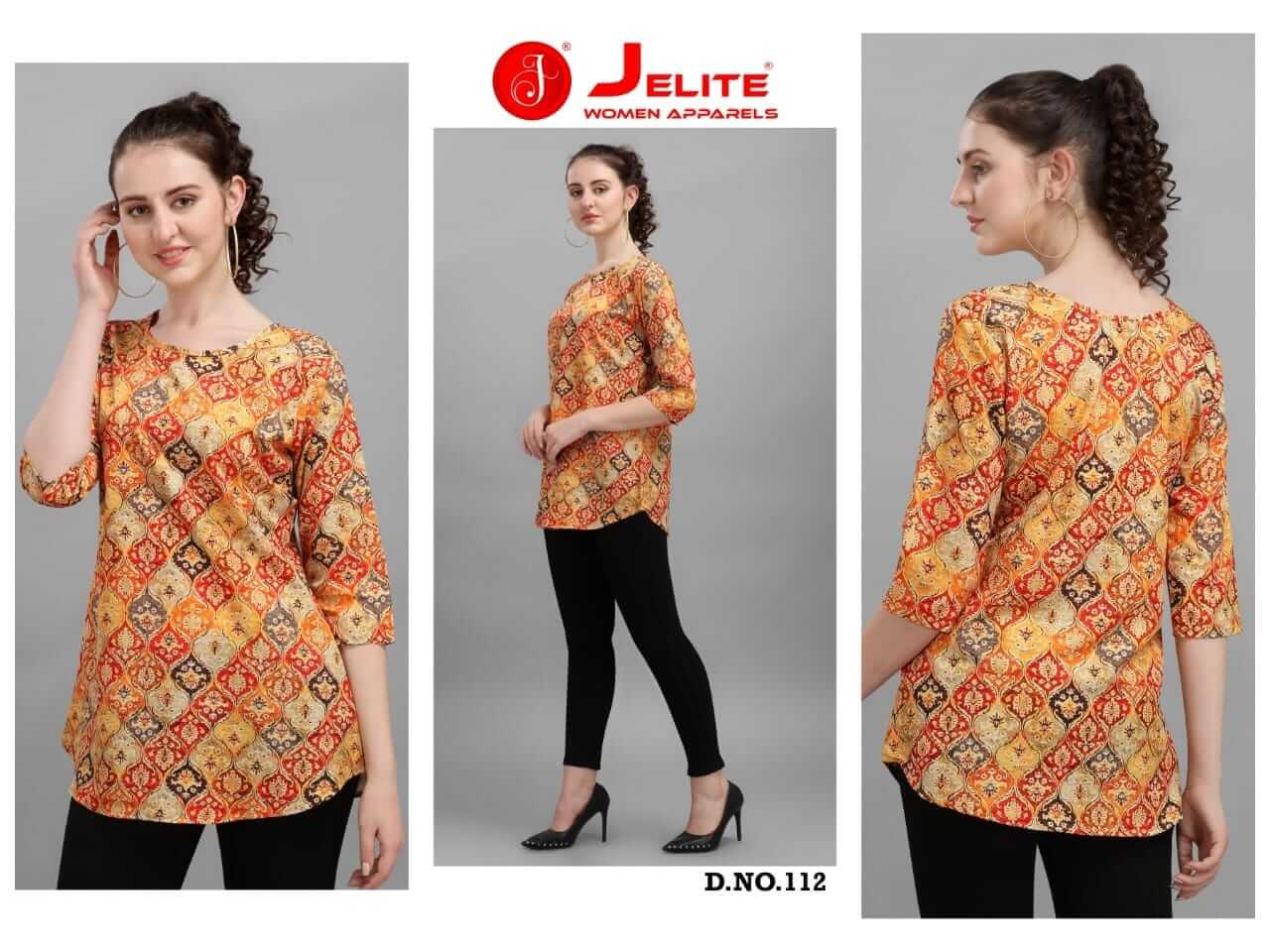 Jelite Trendy Tops Vol 2 Designer Crepe Western Top Catalog