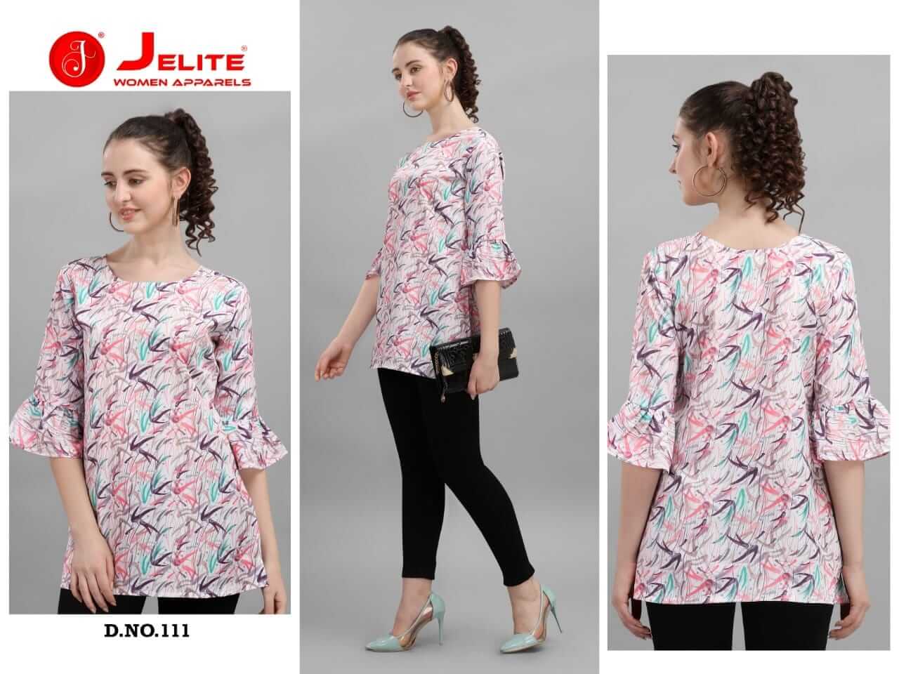 Jelite Trendy Tops Vol 2 Designer Crepe Western Top Catalog