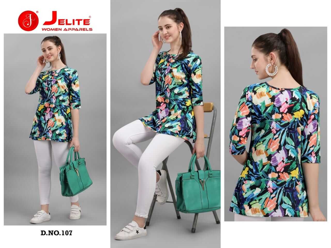Jelite Trendy Tops Vol 2 Designer Crepe Western Top Catalog