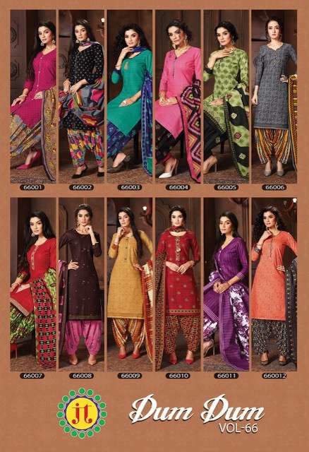 Jt Dum-dum Vol-66 Cotton Dress Material Catalog