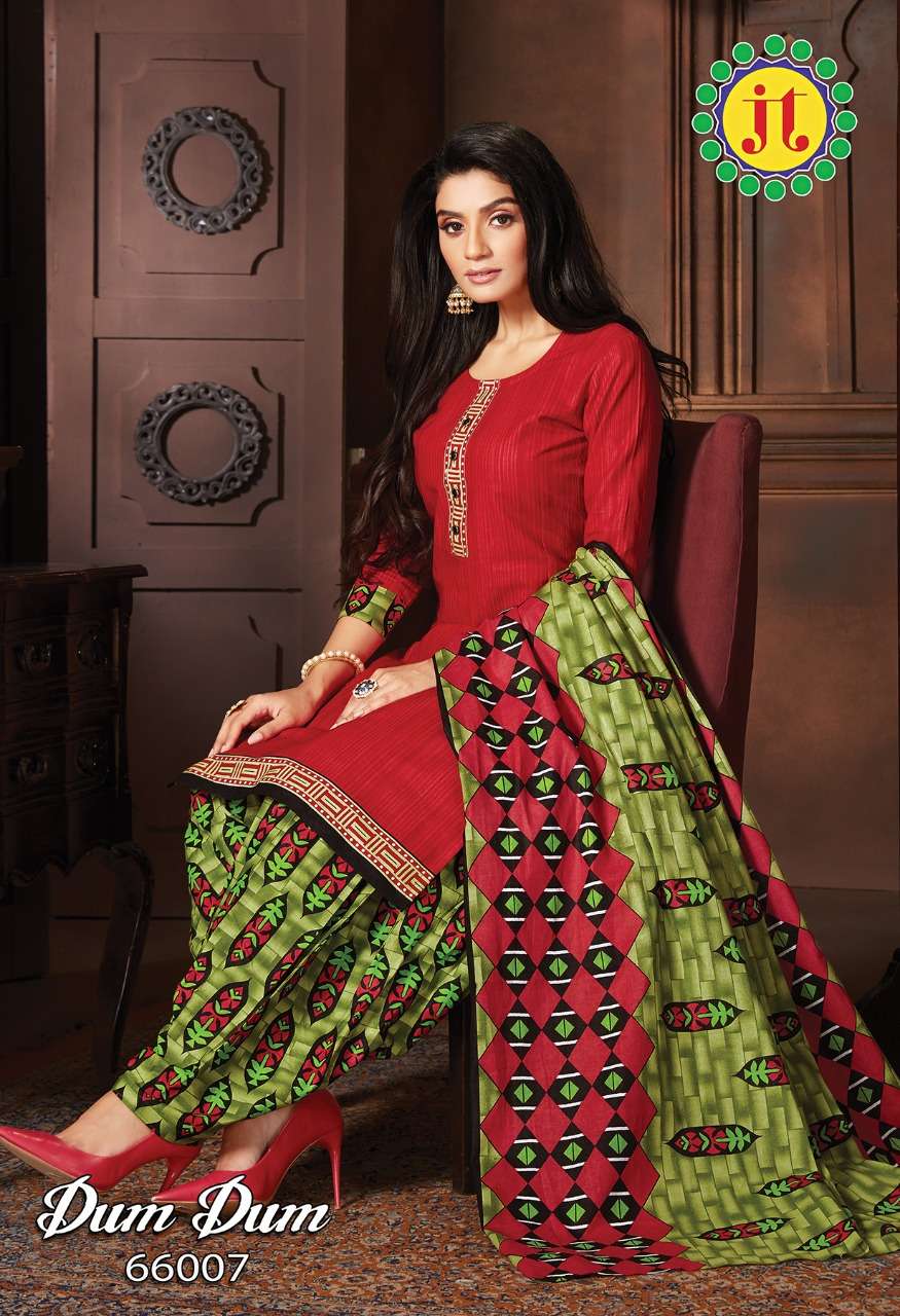 Jt Dum-dum Vol-66 Cotton Dress Material Catalog