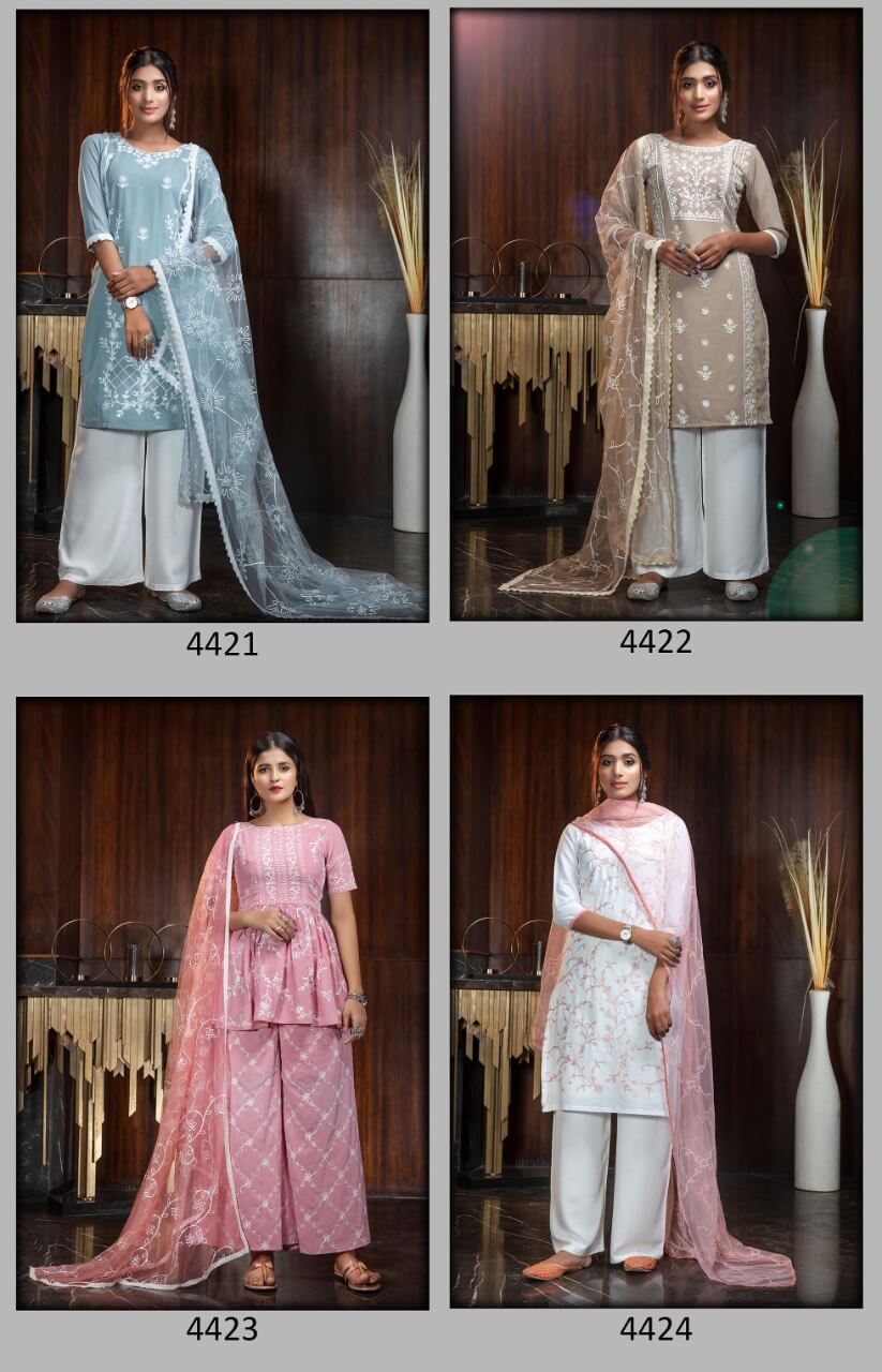 Kf Flory Vol 11 Georgette Designer Salwar Suits Catalog