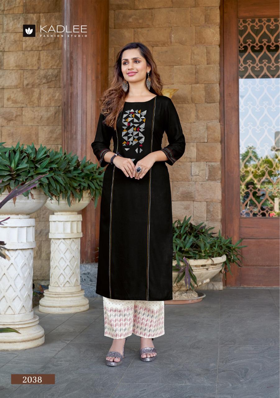 Kadlee Pankh  Vol  5 Rayon Fancy Kurti With Plazzo Catalog
