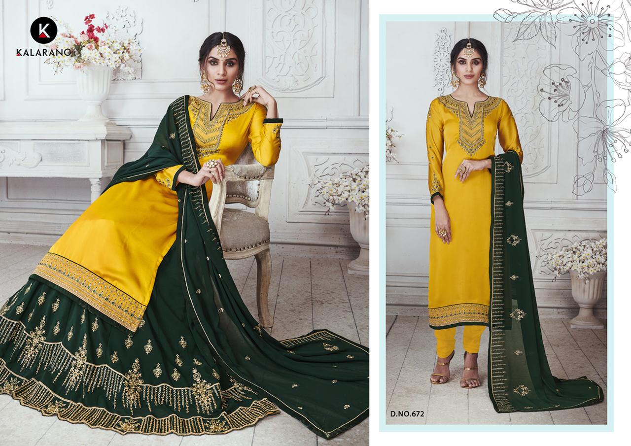 Kalarang Aasira Georgette Designer Salwar Suits  Catalog