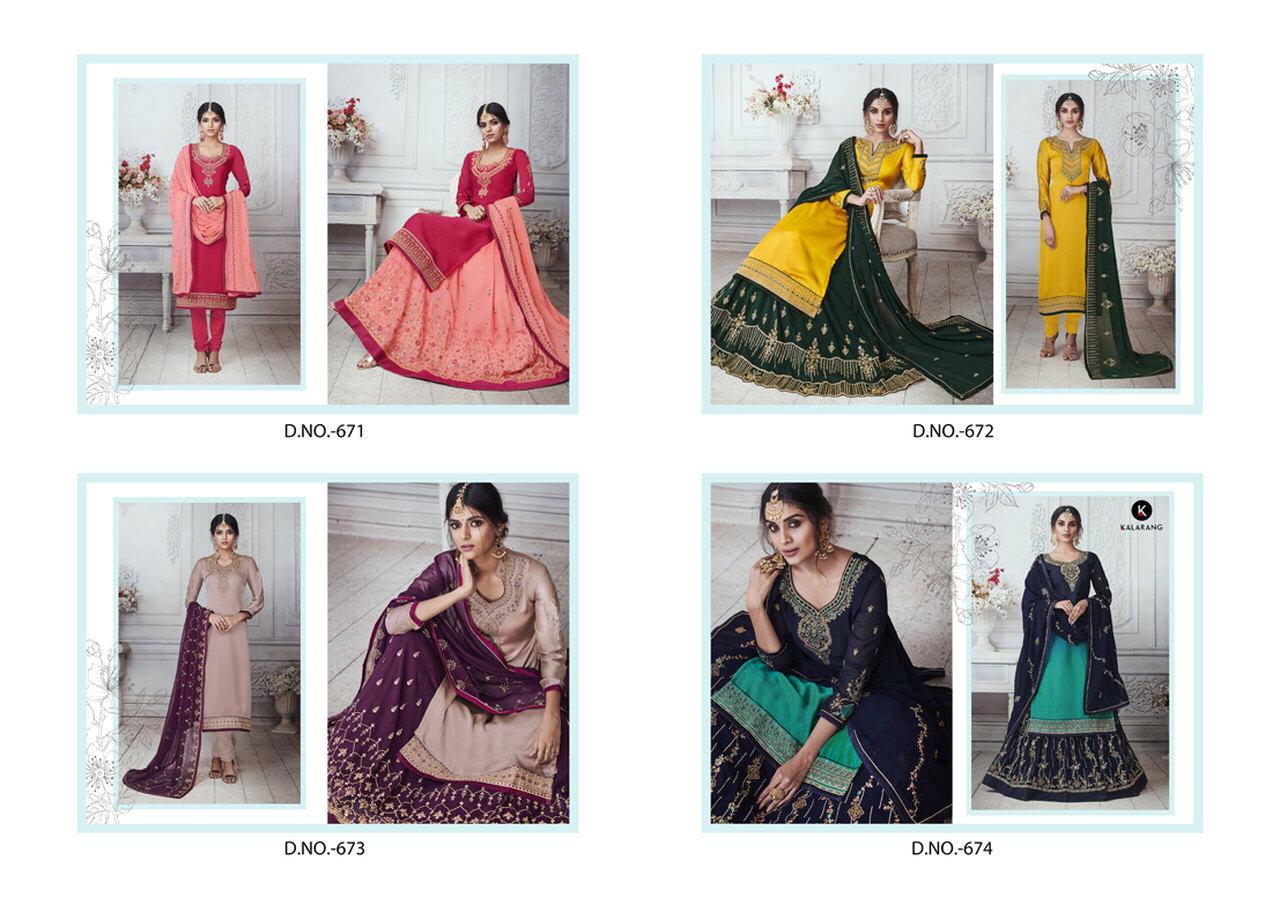 Kalarang Aasira Georgette Designer Salwar Suits  Catalog